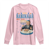 Funny Jewish Holiday Long Sleeve Shirt Make Hanukkah Great Again Ugly Gift - Wonder Print Shop