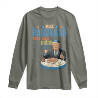 Funny Jewish Holiday Long Sleeve Shirt Make Hanukkah Great Again Ugly Gift - Wonder Print Shop
