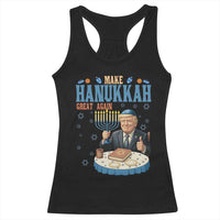 Funny Jewish Holiday Racerback Tank Top Make Hanukkah Great Again Ugly Gift - Wonder Print Shop