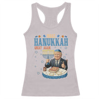 Funny Jewish Holiday Racerback Tank Top Make Hanukkah Great Again Ugly Gift - Wonder Print Shop