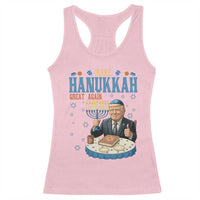 Funny Jewish Holiday Racerback Tank Top Make Hanukkah Great Again Ugly Gift - Wonder Print Shop