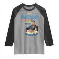 Funny Jewish Holiday Raglan Shirt Make Hanukkah Great Again Ugly Gift - Wonder Print Shop