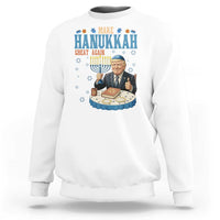 Funny Jewish Holiday Sweatshirt Make Hanukkah Great Again Ugly Gift - Wonder Print Shop