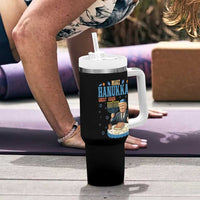 Funny Jewish Holiday Tumbler With Handle Make Hanukkah Great Again Ugly Gift - Wonder Print Shop