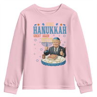 Funny Jewish Holiday Youth Sweatshirt Make Hanukkah Great Again Ugly Gift - Wonder Print Shop