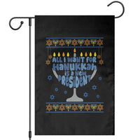 Funny Political Ugly Garden Flag All I Want For Hanukkah Is A New President - Wonder Print Shop