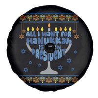Funny Political Ugly Spare Tire Cover All I Want For Hanukkah Is A New President - Wonder Print Shop