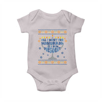 Funny Political Ugly Baby Onesie All I Want For Hanukkah Is A New President - Wonder Print Shop