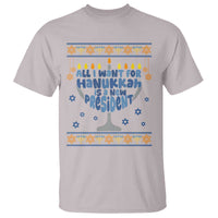 Funny Political Ugly T Shirt All I Want For Hanukkah Is A New President - Wonder Print Shop
