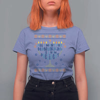 Funny Political Ugly T Shirt For Women All I Want For Hanukkah Is A New President - Wonder Print Shop