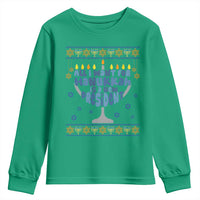 Funny Political Ugly Youth Sweatshirt All I Want For Hanukkah Is A New President - Wonder Print Shop