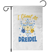 I Cheat At Dreidel Garden Flag Funny Hanukkah Jewish Gift - Wonder Print Shop