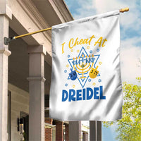 I Cheat At Dreidel Garden Flag Funny Hanukkah Jewish Gift - Wonder Print Shop