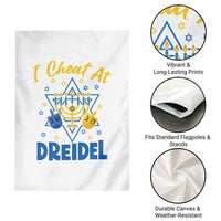 I Cheat At Dreidel Garden Flag Funny Hanukkah Jewish Gift - Wonder Print Shop