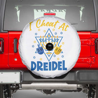 I Cheat At Dreidel Spare Tire Cover Funny Hanukkah Jewish Gift - Wonder Print Shop
