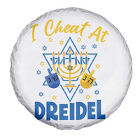 I Cheat At Dreidel Spare Tire Cover Funny Hanukkah Jewish Gift - Wonder Print Shop