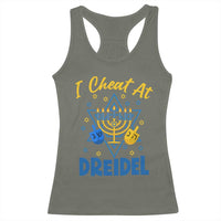 I Cheat At Dreidel Racerback Tank Top Funny Hanukkah Jewish Gift - Wonder Print Shop