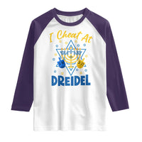 I Cheat At Dreidel Raglan Shirt Funny Hanukkah Jewish Gift - Wonder Print Shop