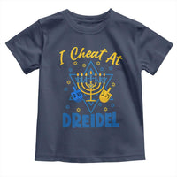 I Cheat At Dreidel Toddler T Shirt Funny Hanukkah Jewish Gift - Wonder Print Shop