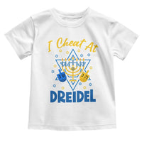 I Cheat At Dreidel Toddler T Shirt Funny Hanukkah Jewish Gift - Wonder Print Shop
