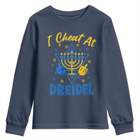 I Cheat At Dreidel Youth Sweatshirt Funny Hanukkah Jewish Gift - Wonder Print Shop