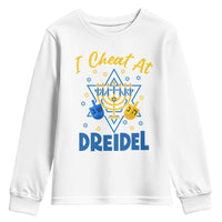 I Cheat At Dreidel Youth Sweatshirt Funny Hanukkah Jewish Gift - Wonder Print Shop