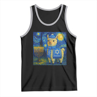 Starry Hanukkah Night Tank Top Funny Llama Jewish Holiday Gift - Wonder Print Shop