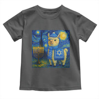 Starry Hanukkah Night Toddler T Shirt Funny Llama Jewish Holiday Gift - Wonder Print Shop