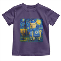 Starry Hanukkah Night Toddler T Shirt Funny Llama Jewish Holiday Gift - Wonder Print Shop