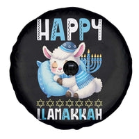Funny Happy Llamakkah Spare Tire Cover Cute Llama Jewish Holiday Gift - Wonder Print Shop