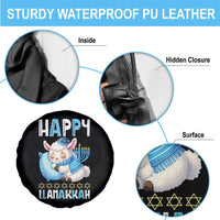 Funny Happy Llamakkah Spare Tire Cover Cute Llama Jewish Holiday Gift - Wonder Print Shop
