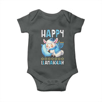 Funny Happy Llamakkah Baby Onesie Cute Llama Jewish Holiday Gift - Wonder Print Shop