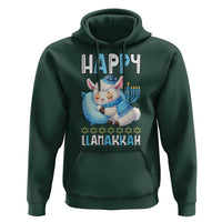 Funny Happy Llamakkah Hoodie Cute Llama Jewish Holiday Gift - Wonder Print Shop