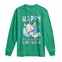 Funny Happy Llamakkah Long Sleeve Shirt Cute Llama Jewish Holiday Gift - Wonder Print Shop