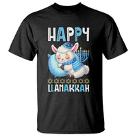 Funny Happy Llamakkah T Shirt Cute Llama Jewish Holiday Gift - Wonder Print Shop