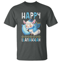 Funny Happy Llamakkah T Shirt Cute Llama Jewish Holiday Gift - Wonder Print Shop