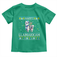 Happy LLamakkah Toddler T Shirt Funny Llama Ugly Hanukkah Christmas Gift - Wonder Print Shop