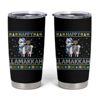 Happy LLamakkah Tumbler Cup Funny Llama Ugly Hanukkah Christmas Gift - Wonder Print Shop