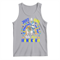 A Girl Loves Hanukkah Tank Top Funny Sloth On Llama Jewish Holiday Gift - Wonder Print Shop