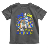 A Girl Loves Hanukkah Toddler T Shirt Funny Sloth On Llama Jewish Holiday Gift - Wonder Print Shop