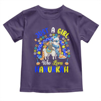 A Girl Loves Hanukkah Toddler T Shirt Funny Sloth On Llama Jewish Holiday Gift - Wonder Print Shop