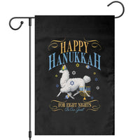 Funny Happy Hanukkah Llama Be Our Guest For Eight Nights Gift Garden Flag Funny Hanukkah Gift - Wonder Print Shop
