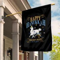 Funny Happy Hanukkah Llama Be Our Guest For Eight Nights Gift Garden Flag Funny Hanukkah Gift - Wonder Print Shop