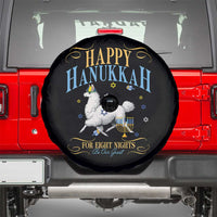 Funny Happy Hanukkah Llama Be Our Guest For Eight Nights Gift Spare Tire Cover Funny Hanukkah Gift - Wonder Print Shop