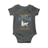 Funny Happy Hanukkah Llama Be Our Guest For Eight Nights Gift Baby Onesie Funny Hanukkah Gift - Wonder Print Shop