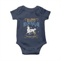 Funny Happy Hanukkah Llama Be Our Guest For Eight Nights Gift Baby Onesie Funny Hanukkah Gift - Wonder Print Shop