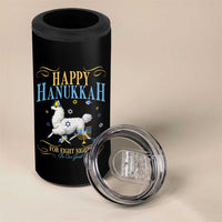 Funny Happy Hanukkah Llama Be Our Guest For Eight Nights Gift 4 in 1 Can Cooler Tumbler Funny Hanukkah Gift - Wonder Print Shop