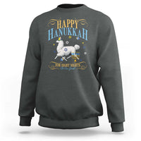 Funny Happy Hanukkah Llama Be Our Guest For Eight Nights Gift Sweatshirt Funny Hanukkah Gift - Wonder Print Shop