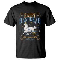 Funny Happy Hanukkah Llama Be Our Guest For Eight Nights Gift T Shirt Funny Hanukkah Gift - Wonder Print Shop