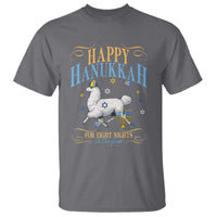Funny Happy Hanukkah Llama Be Our Guest For Eight Nights Gift T Shirt Funny Hanukkah Gift - Wonder Print Shop